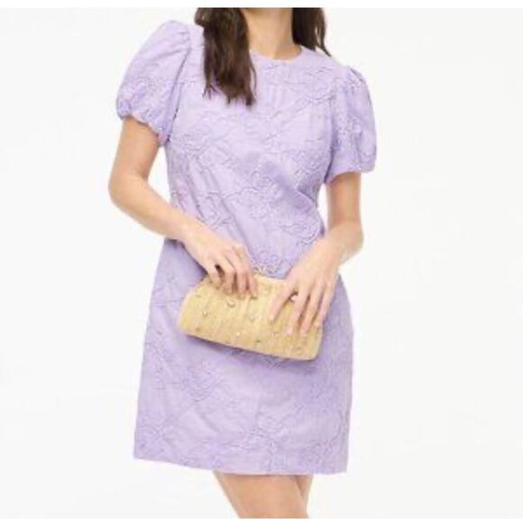Jcrew Dresses & Skirts - Jcrew nwt purple puffer sleeve dress